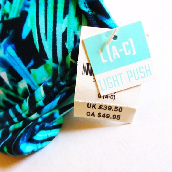 Victoria's Secret PINK Swim Light Push Up Bikini Top LARGE Strappy Front T-Back - Picture 5 of 6